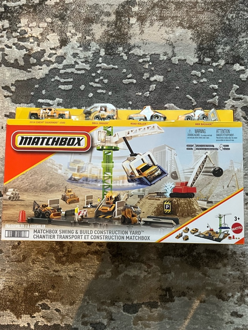 Mattel matchbox swing & build construction yard new in box unassembled